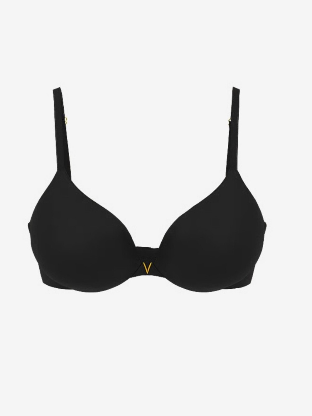 Victoria's Secret Bra Love Cloud Smooth Lightly Lined Plunge Demi Black 40D